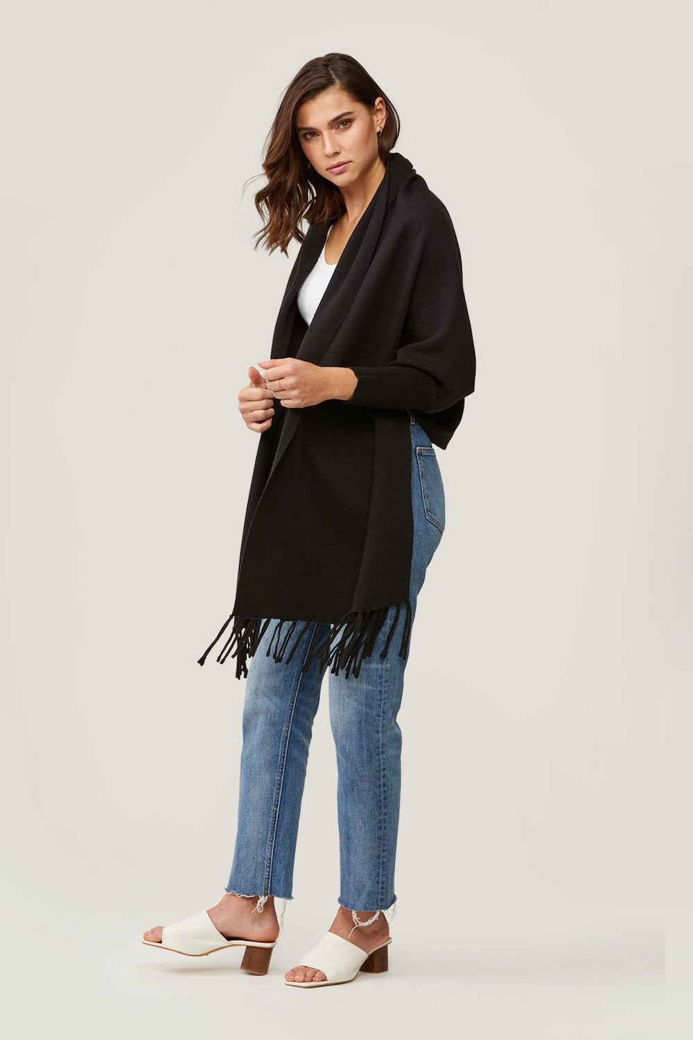 Miku Fringed Cardigan in 4 Colours – chrisjameskingston