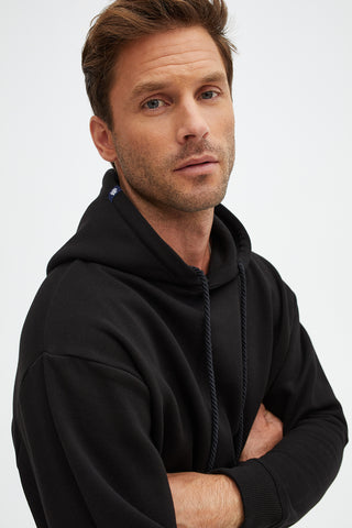 Long Sleeve Knit Solid Fleece Hoodie