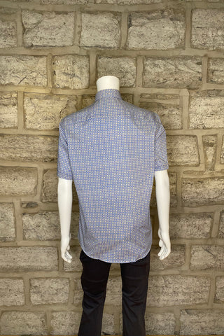 Short Sleeve Modango Sport Shirt in Blue