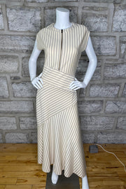 Dress in Grey/Ecru
