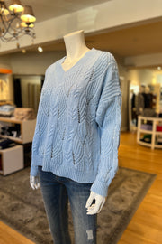 Cable Waved Knitted Sweater