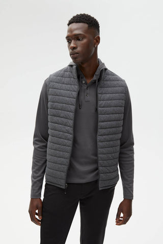 Gallagher Reversible Vest in Charcoal