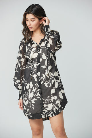 Boho Dress with Billowy Sleeve