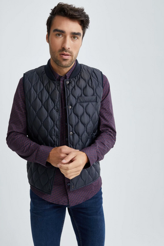 Nylon Quilted Puffer Vest