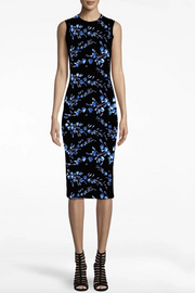 Crew-Neck, Sleeveless Sheath Dress Metal