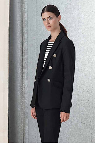 Double-Breasted Blazer Black
