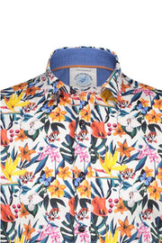 Short-Sleeved Sport Shirt Multicolour Floral