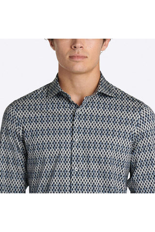 Bugatchi Ooh Cotton Tech Long Sleeve Shirt