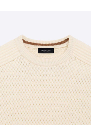 Bugatchi Basketweave Crew Neck Sweater