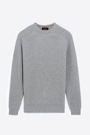 Bugatchi Basketweave Crew Neck Sweater