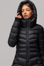 Soia & Kyo Lita Fit and Flare Lightweight Down Coat