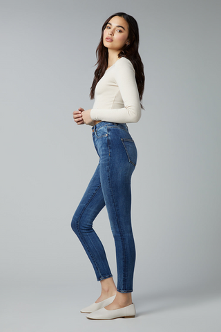 Farrow Skinny-Ankle, High-Rise Jeans in Rogers