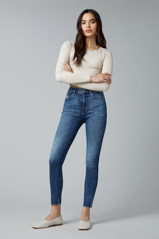 Farrow Skinny-Ankle, High-Rise Jeans in Rogers