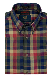 Viyella Sports Shirt in Checked Plaid in 2 Fits