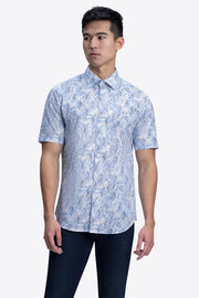 Orson Classic Fit Casual Shirt in Classic Blue