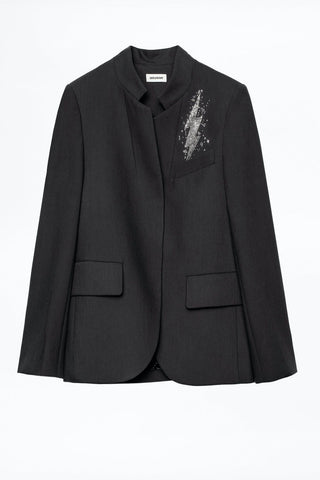 Verys Bis Rock-Graffiti Jacket Grey
