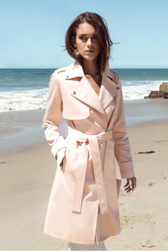 Athena Knee-Length Trench Coat with Belt Ballet – chrisjameskingston