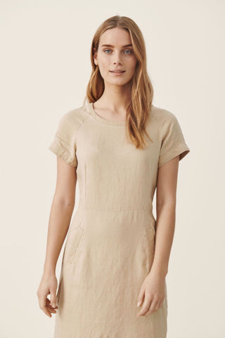 Aundreas Short-Sleeved Linen Dress Four Colours