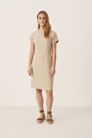 Aundreas Short-Sleeved Linen Dress Four Colours