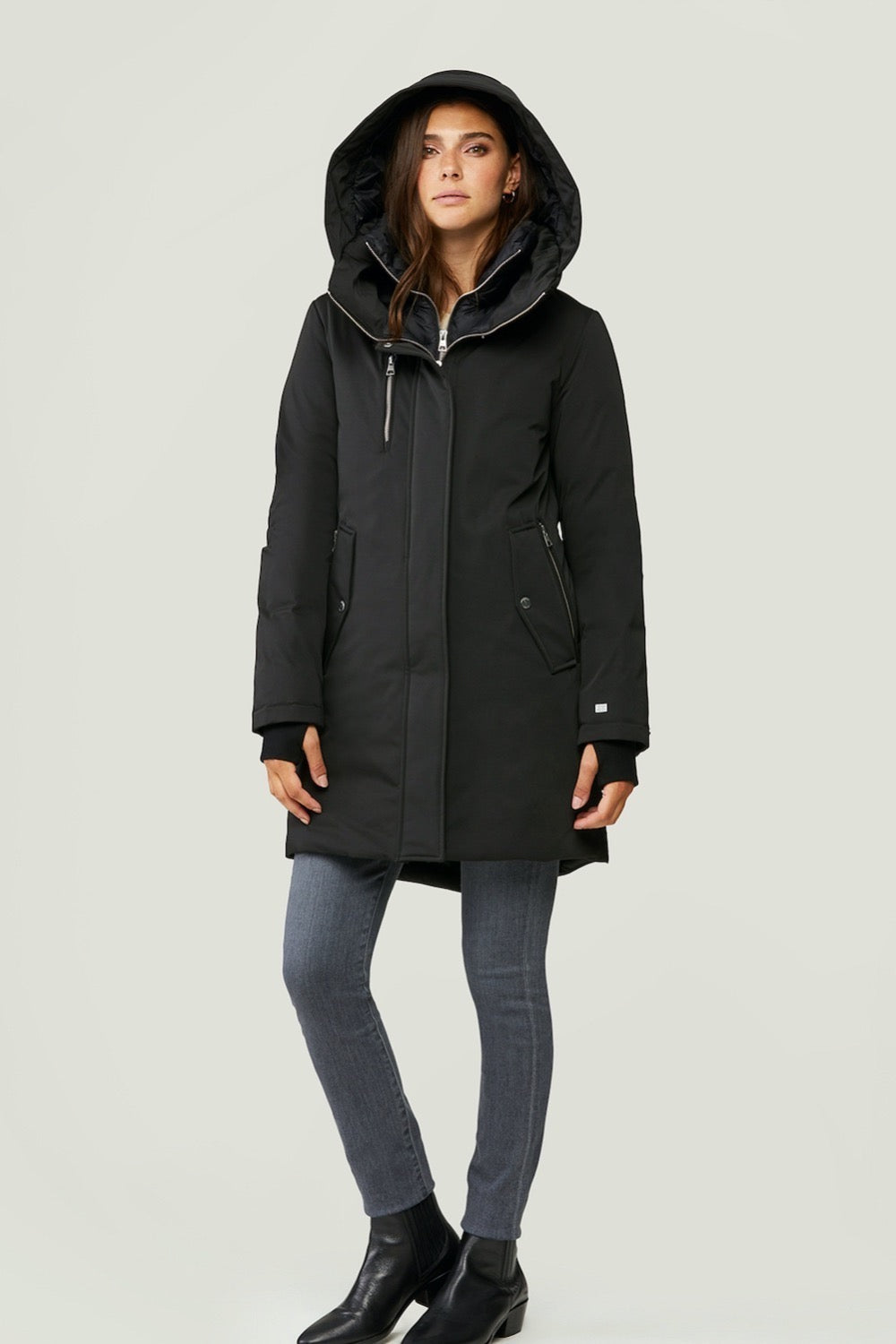 Belina Cotton Blend Down Filled Parka in 2 Colours