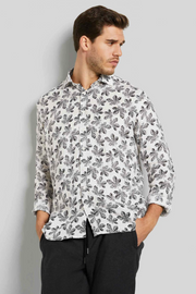 Long Sleeved Patterned Shirt in two colours