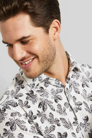 Long Sleeved Patterned Shirt in two colours