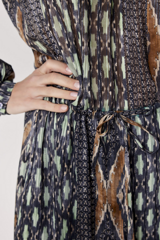 Summum Ikat Mix Print Dress