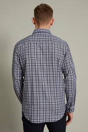 Trostol Long-Sleeved Shirt in Blue Check
