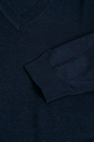 Viggo Long-Sleeved, V-Neck Sweater Black or Navy