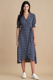 Marble |  Printed Wrap Dress