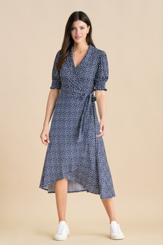 Marble |  Printed Wrap Dress