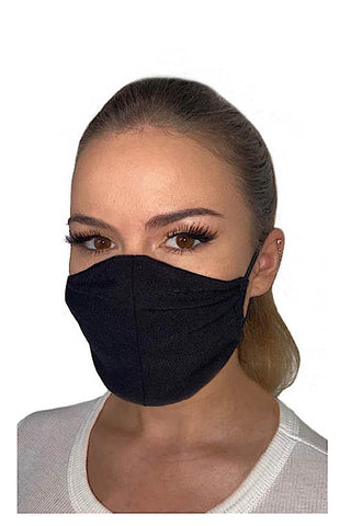 Bamboo-Jersey Face Mask Black