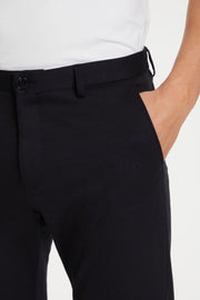 Paton Double-Knit Jogger-Style Jersey Pant Dark Navy