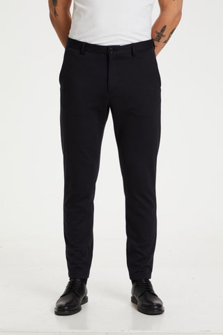 Paton Double-Knit Jogger-Style Jersey Pant Dark Navy