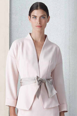 Kimono-Style Soft Jacket Pink
