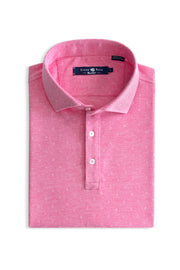 Short-Sleeved Jacquard Knit Polo in 3 Colors
