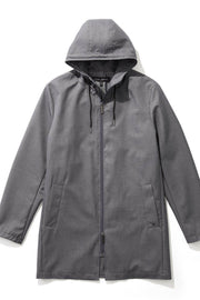 Long Rain Coat with Hood in 2 Colours