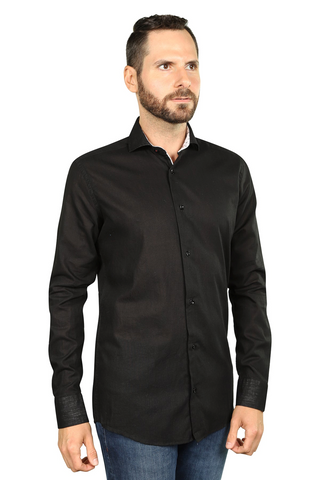 7 Downie St. Long Sleeves Shirt in Black